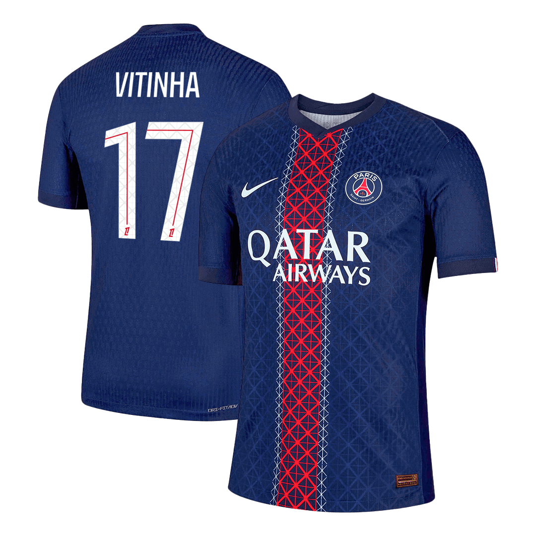 VITINHA #17 Les Parisiens Domicile Maillot 2025/26 Bleu marine Joueur