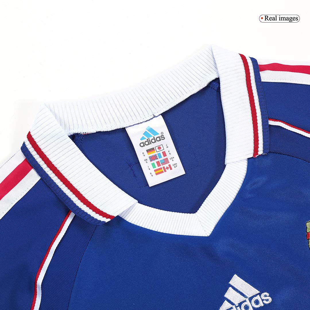 Retro France Domicile Maillot 1998 Bleu