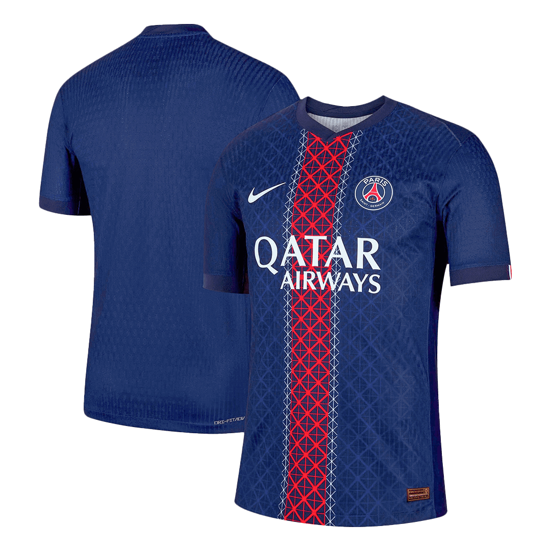 Les Parisiens Domicile Maillot 2025/26 Bleu marine Joueur Grande Taille