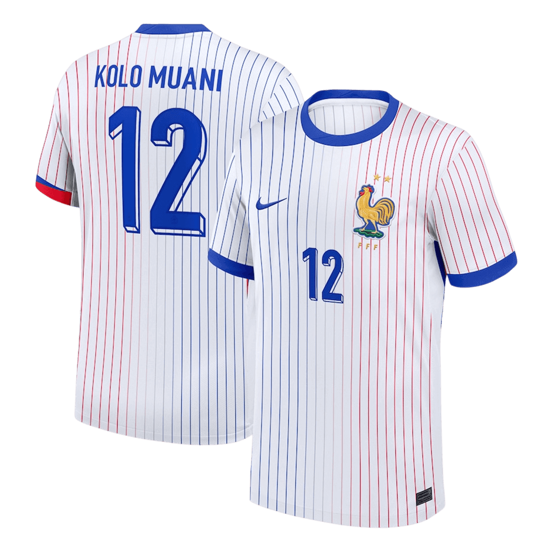 KOLO MUANI #12 France Extérieur Maillot 2024 Blanc