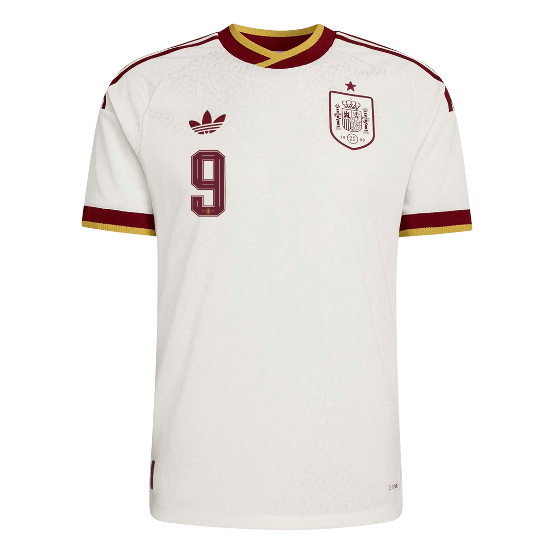 GAVI #9 Espagne Extérieur Maillot 2026 Blanc Joueur