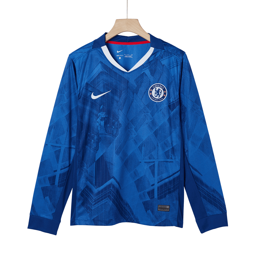 Chelsea Domicile Maillot Manches Longues 2025/26 Bleu