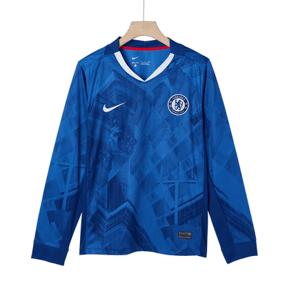Chelsea Domicile Maillot Manches Longues 2025/26 Bleu