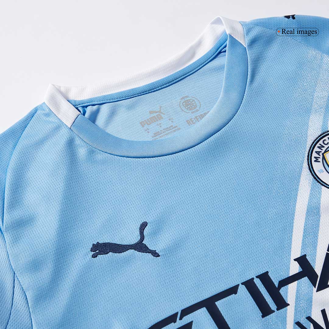 Manchester City Domicile Maillot Manches Longues 2025/26 Bleu