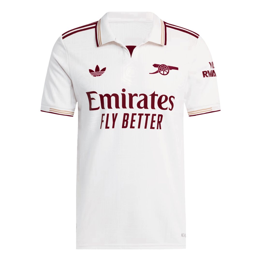Arsenal Third Maillot 2025/26 Blanc Joueur