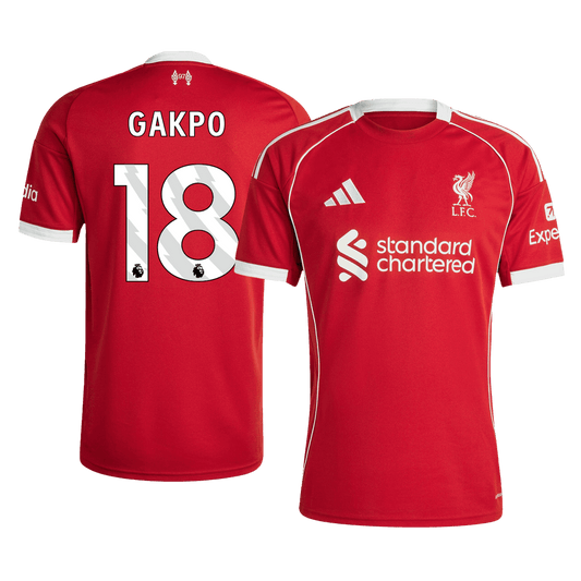 GAKPO #18 Liverpool Domicile Maillot 2025/26 Rouge