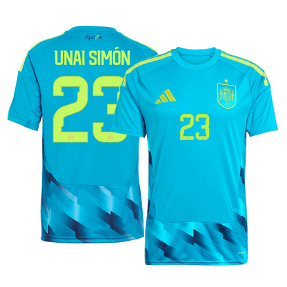 UNAI SIMÓN #23 Espagne Gardien Maillot 2026 Bleu