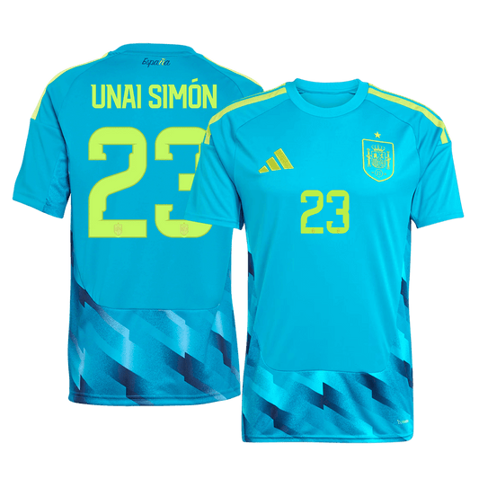 UNAI SIMÓN #23 Espagne Gardien Maillot 2026 Bleu