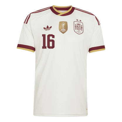RODRIGO #16 Espagne Extérieur Maillot 2026 Blanc