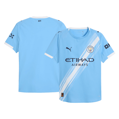Manchester City Domicile Maillot 2025/26 Bleu Joueur
