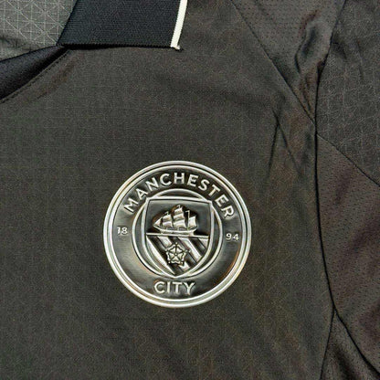 Manchester City Extérieur Maillot 2025/26 Noir Joueur