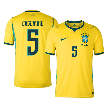CASEMIRO #5 Brésil Domicile Maillot 2026 Jaune