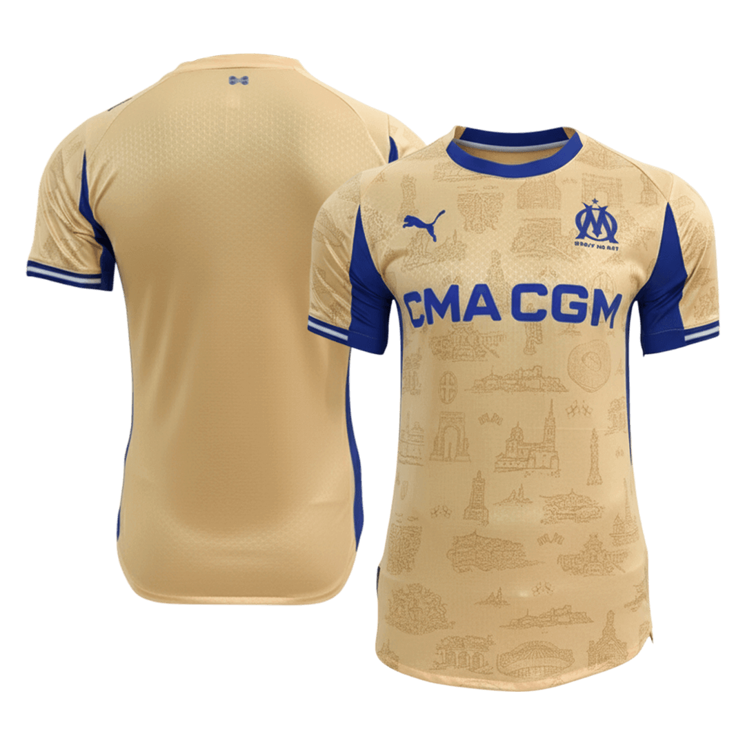 Olympique de Marseille Fourth Maillot 2025/26 Jaune Joueur