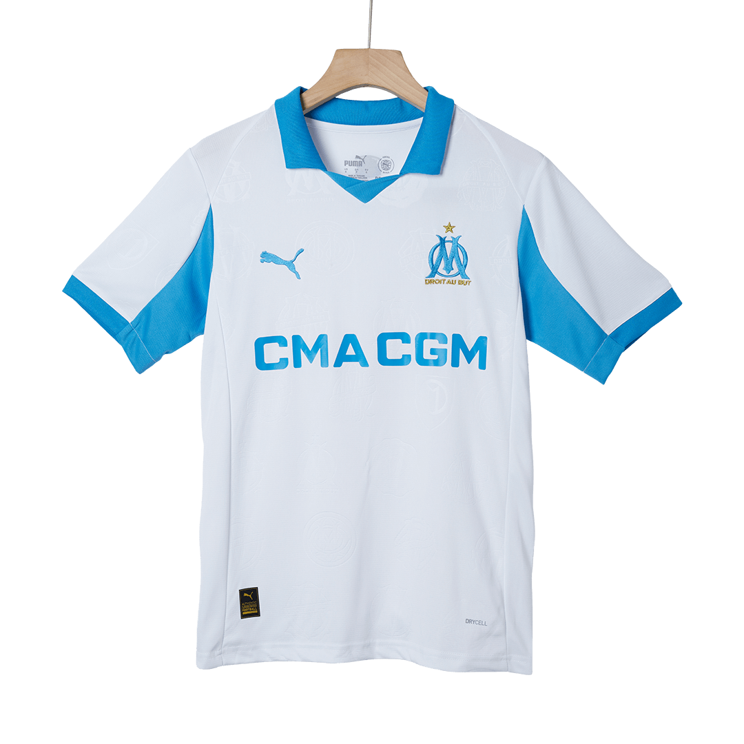 Olympique de Marseille Domicile Maillot 2025/26 Blanc Grande Taille