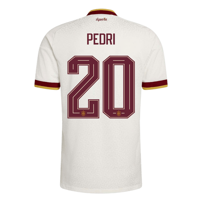 PEDRI #20 Espagne Extérieur Maillot 2026 Blanc Joueur