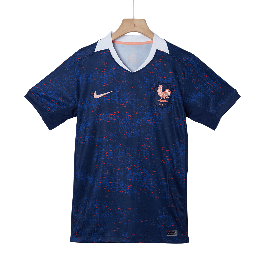 France Domicile Maillot 2025 Bleu - Euro Féminin Grande Taille