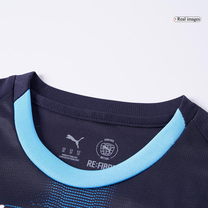 Olympique de Marseille Extérieur Maillot Kit 2025/26 Enfant Bleu marine