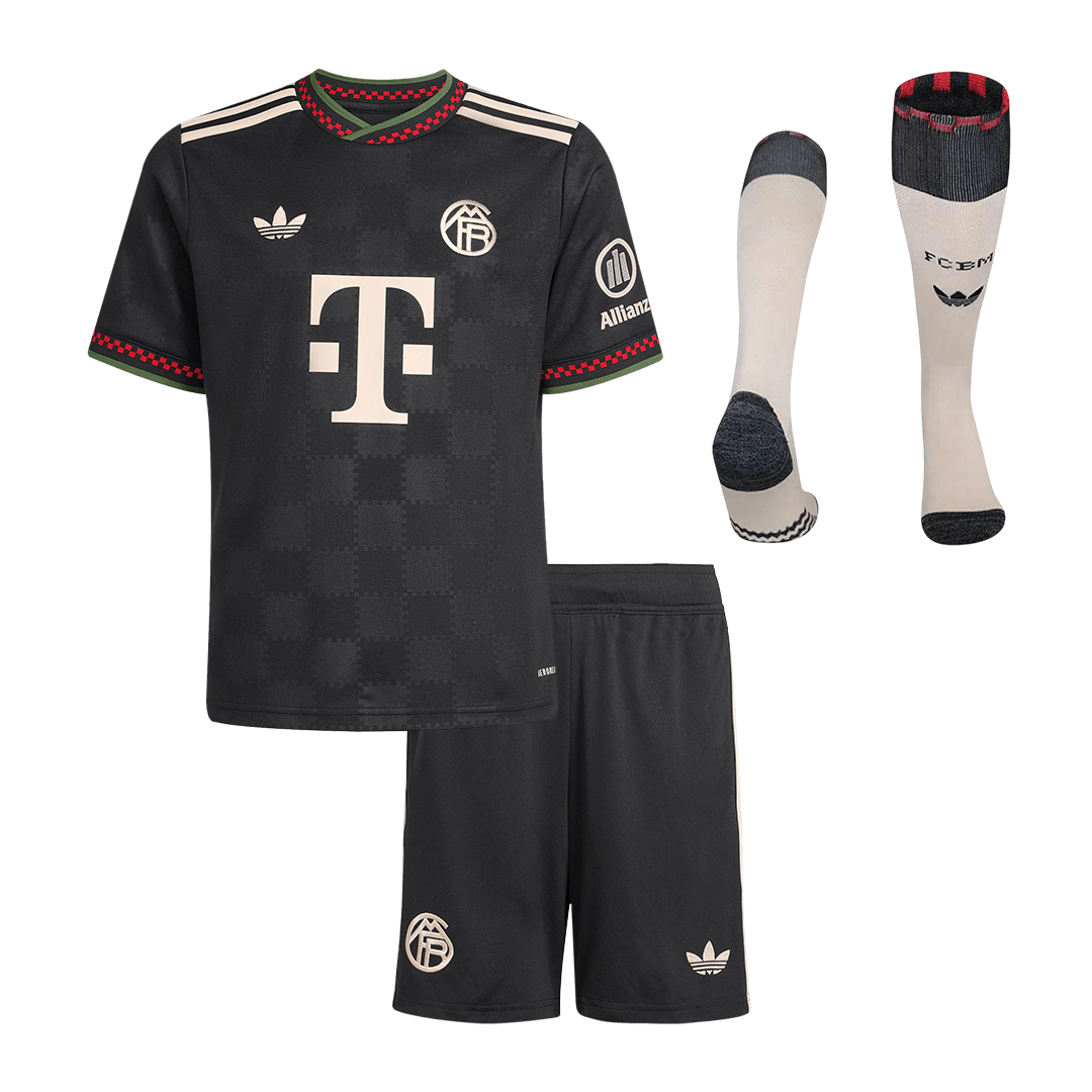 Bayern Munich Third Maillot Kit 2025/26 Enfant Noir