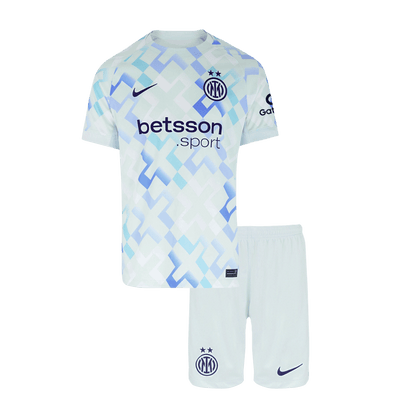 Inter Milan Extérieur Maillot Kit 2025/26 Enfant Blanc