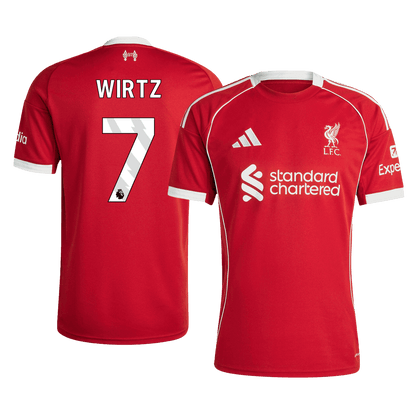 WIRTZ #7 Liverpool Domicile Maillot 2025/26 Rouge