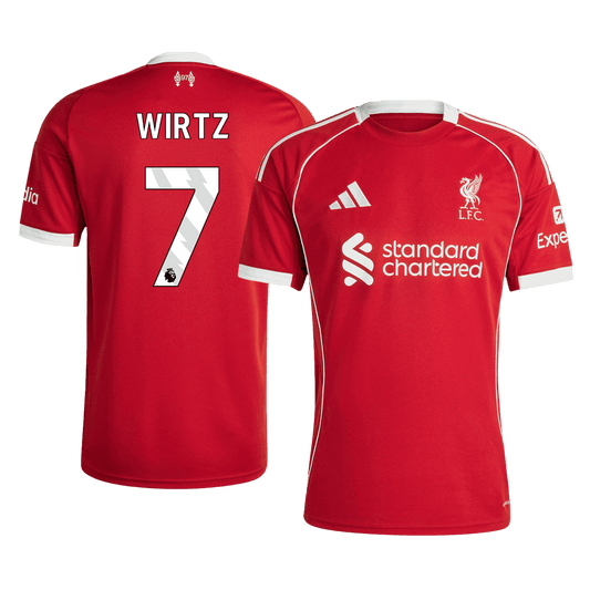 WIRTZ #7 Liverpool Domicile Maillot 2025/26 Rouge