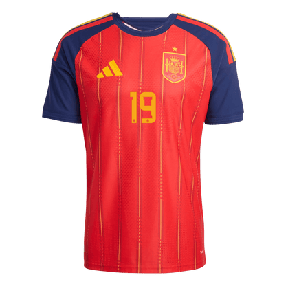 LAMINE YAMAL #19 Espagne Domicile Maillot 2026 Rouge Joueur
