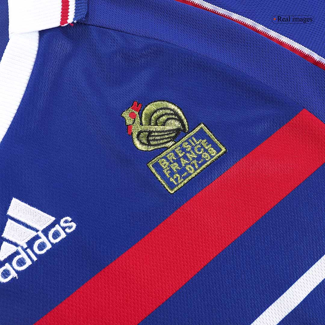 Retro France Domicile Maillot 1998 Bleu