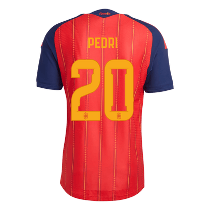 PEDRI #20 Espagne Domicile Maillot 2026 Rouge Joueur
