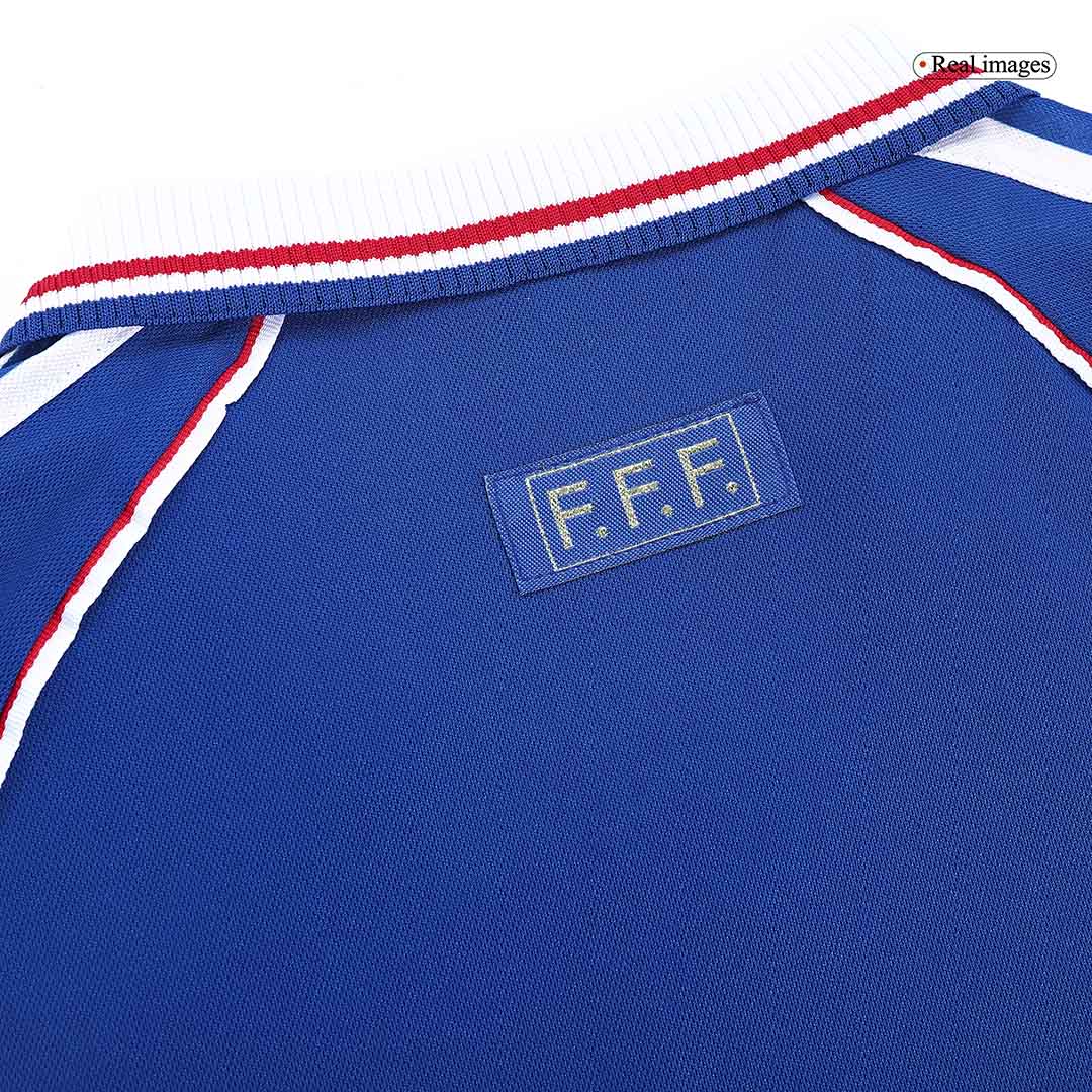 Retro France Domicile Maillot 1998 Bleu