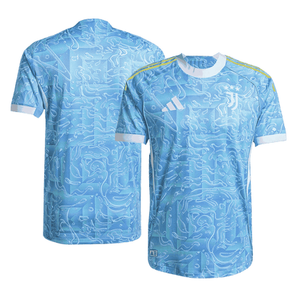 Juventus Extérieur Maillot 2025/26 Bleu Joueur