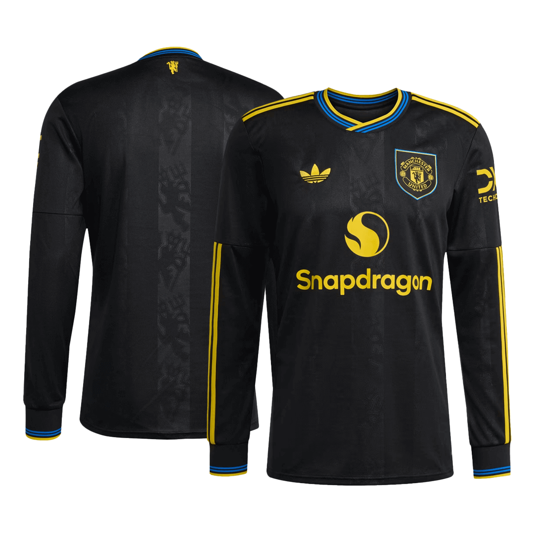 Manchester United Third Maillot Manches Longues 2025/26 Noir