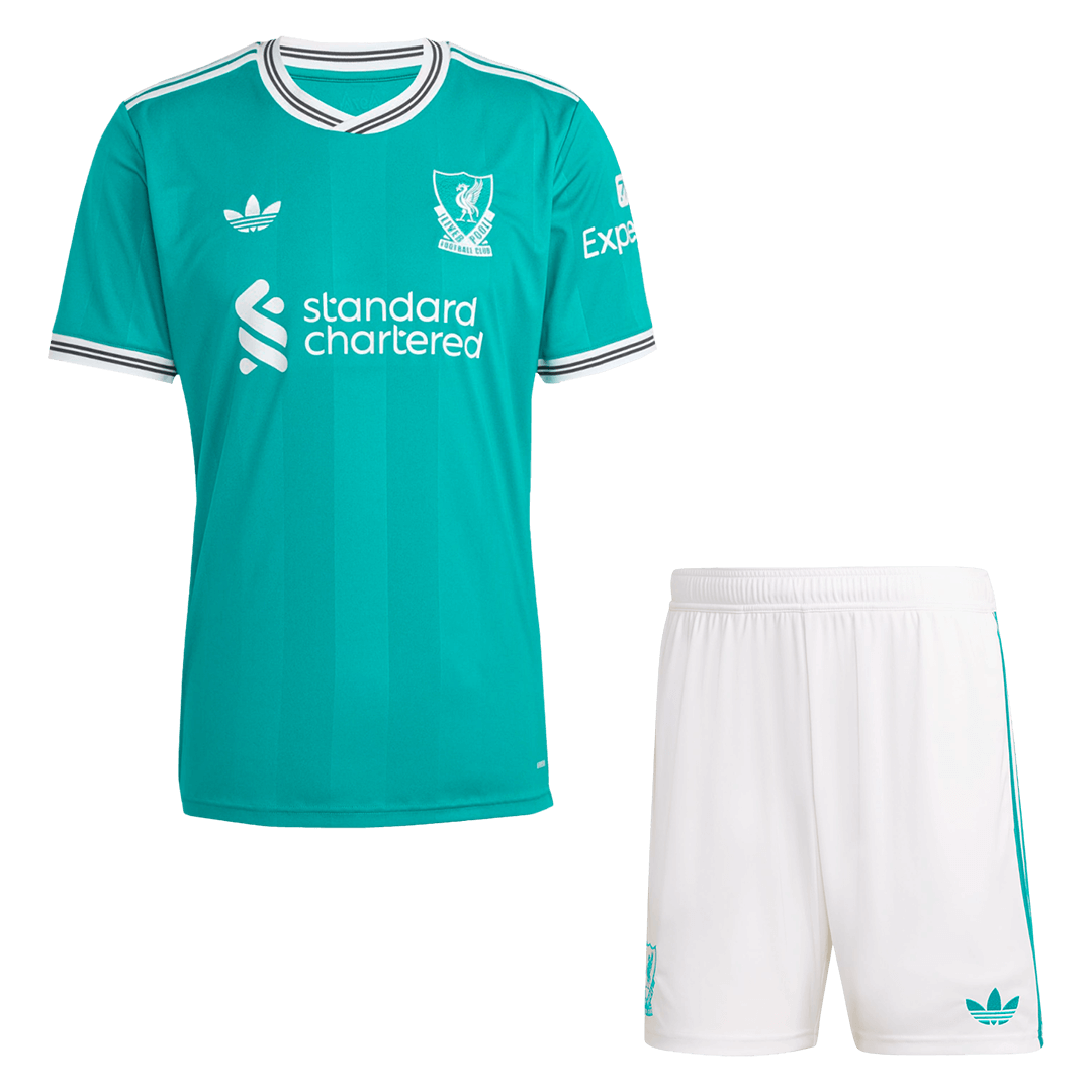 Liverpool Third Maillot Kit 2025/26 Vert