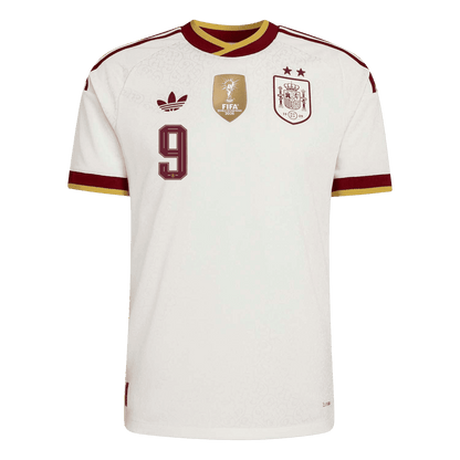 GAVI #9 Espagne Extérieur Maillot 2026 Blanc Joueur