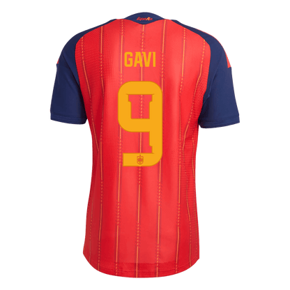 GAVI	 #9 Espagne Domicile Maillot 2026 Rouge Joueur