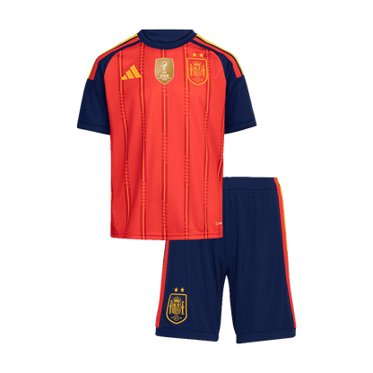 Espagne Domicile Maillot Kit 2026 Enfant Rouge