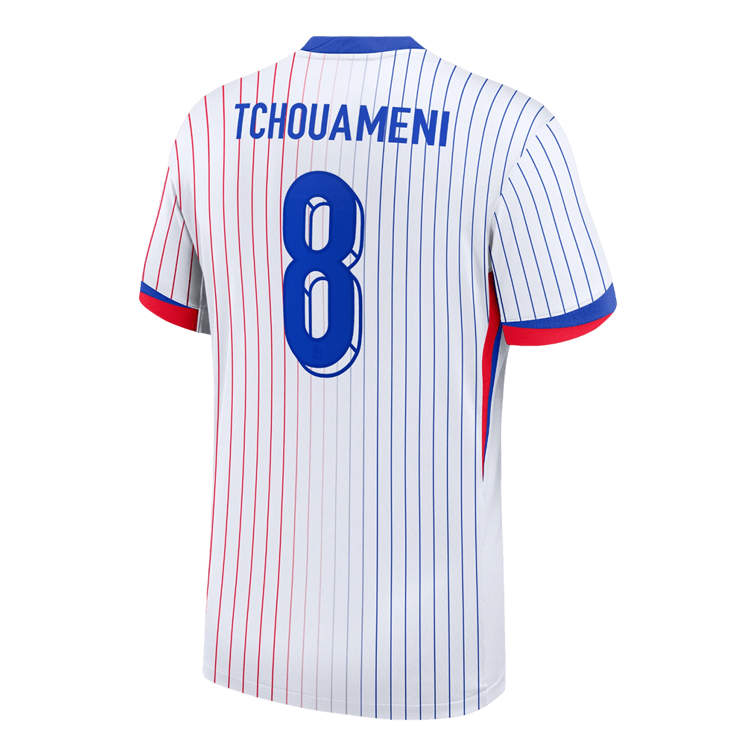 TCHOUAMENI #8 France Extérieur Maillot 2024 Blanc