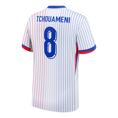 TCHOUAMENI #8 France Extérieur Maillot 2024 Blanc