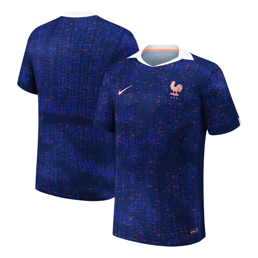 France Domicile Maillot 2025 Bleu - Euro Féminin