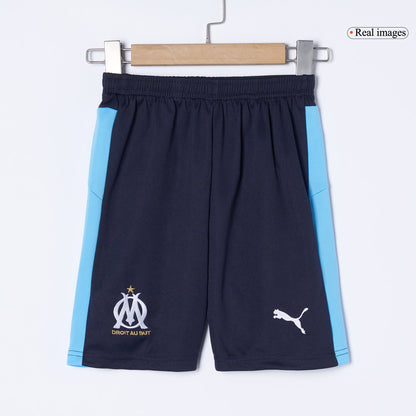 Olympique de Marseille Extérieur Maillot Kit 2025/26 Enfant Bleu marine