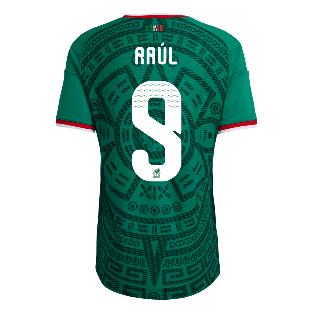 Raúl #9 Mexique Domicile Maillot 2026 Vert Joueur