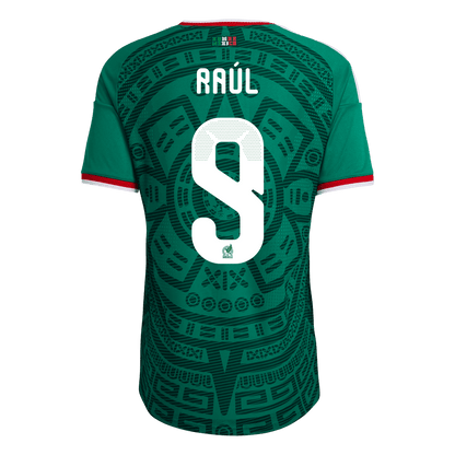 Raúl #9 Mexique Domicile Maillot 2026 Vert Joueur