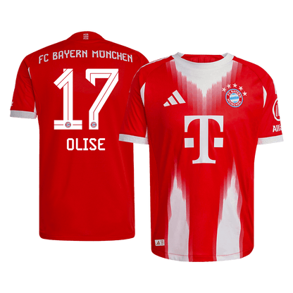 OLISE #17 Bayern Munich Domicile Maillot 2025/26 Rouge Joueur