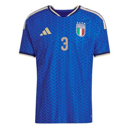 DIMARCO #3 Italie Domicile Maillot 2026 Bleu Joueur