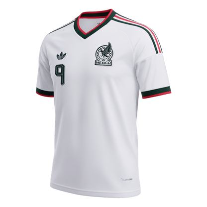 RAÚL #9 Mexique Extérieur Maillot 2026 Blanc