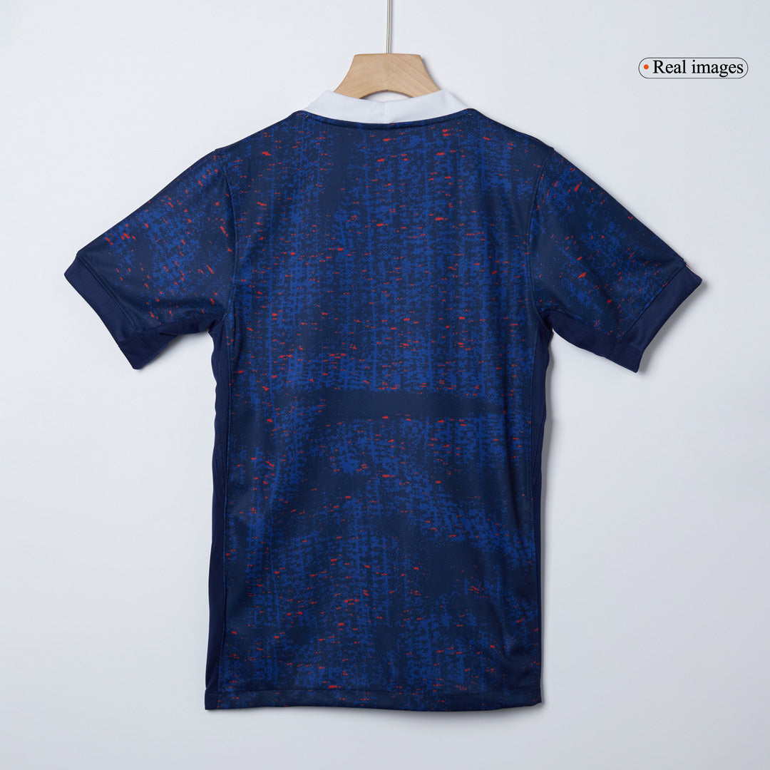 France Domicile Maillot 2025 Bleu - Euro Féminin Grande Taille