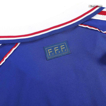 Retro France Domicile Maillot 1998 Bleu