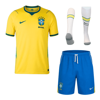 Brésil Domicile Maillot Kit 2026 Jaune
