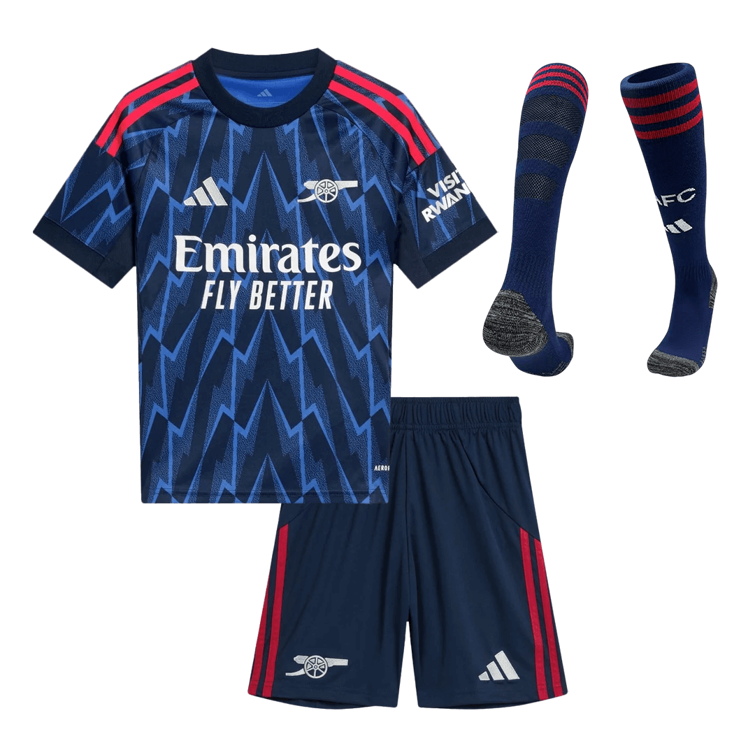 Arsenal Extérieur Maillot Kit 2025/26 Enfant Bleu