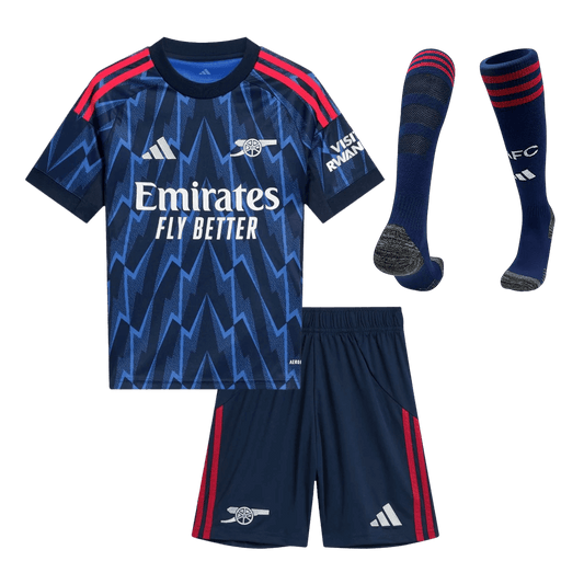 Arsenal Extérieur Maillot Kit 2025/26 Enfant Bleu
