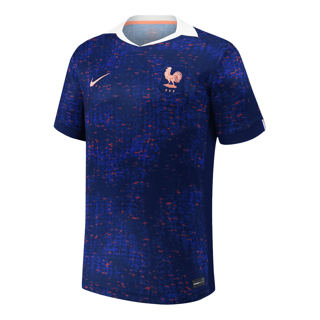 France Domicile Maillot 2025 Bleu - Euro Féminin Grande Taille